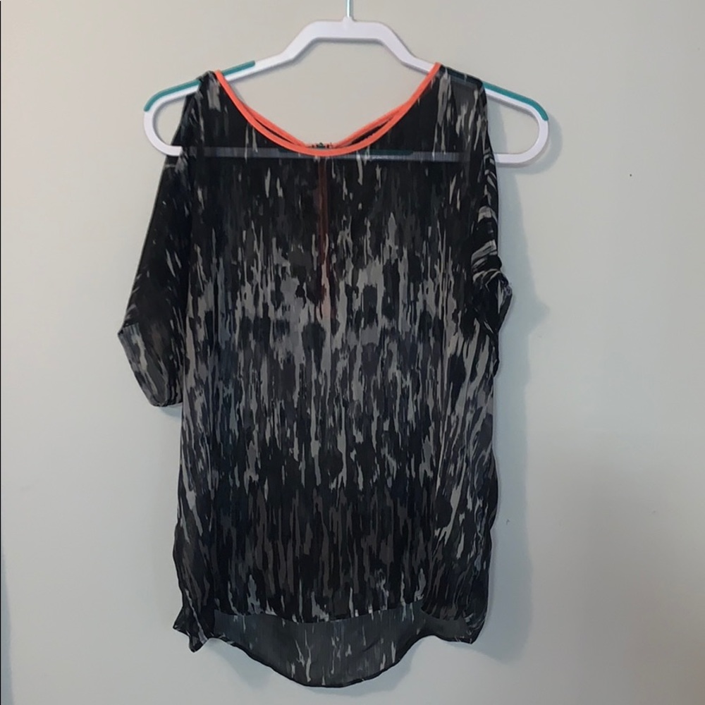 Black & White Sheer Blouse